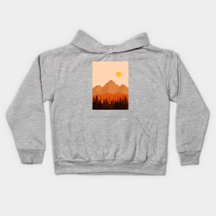 Sunset Mountains Kids Hoodie